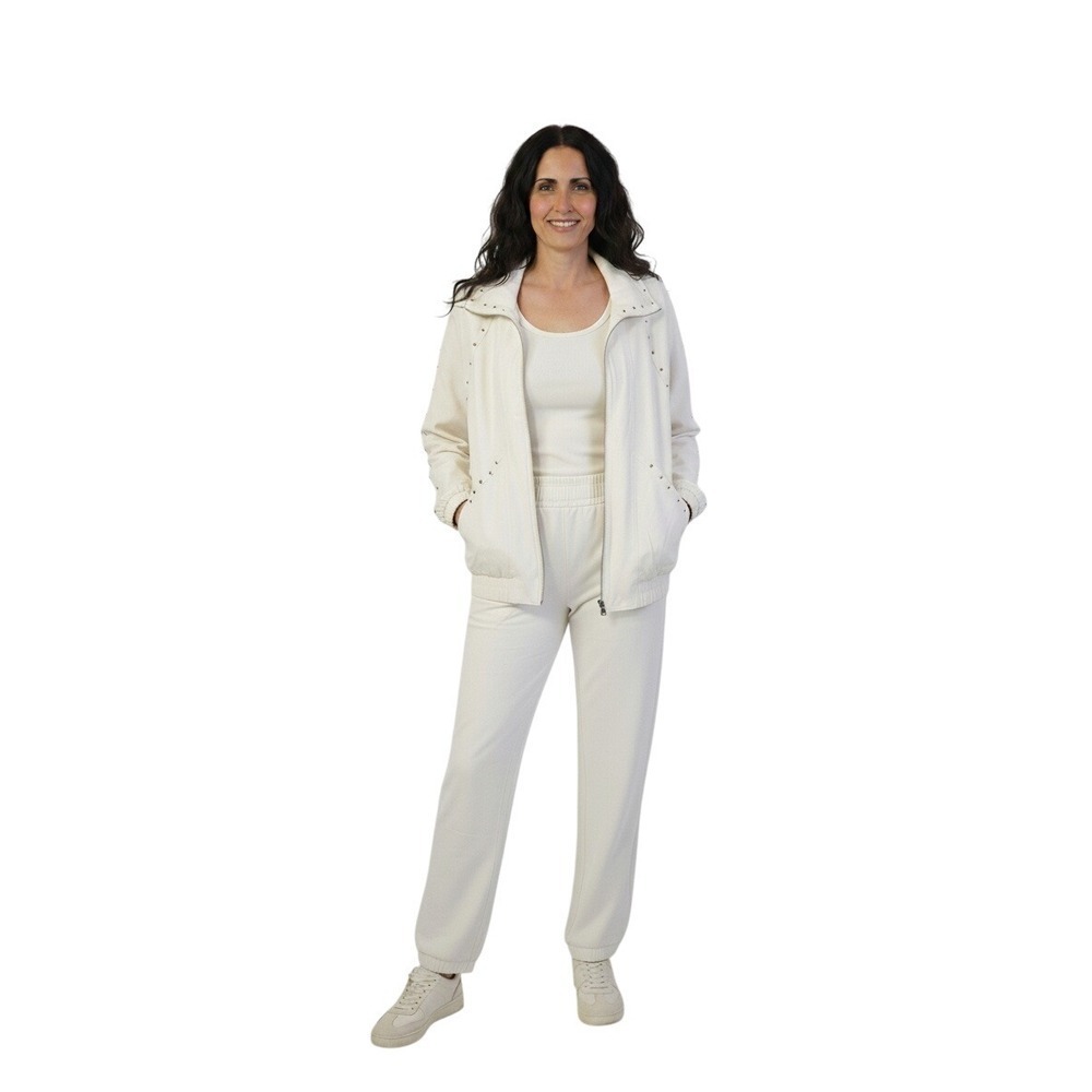 Rafael 3 Piece Track Suit Set‎ Lightweight Jacket Top Pants Womens M